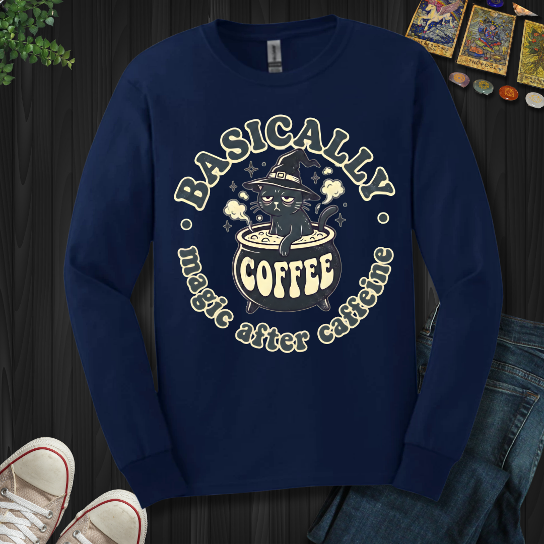 Magic After Coffee Long Sleeve Tee