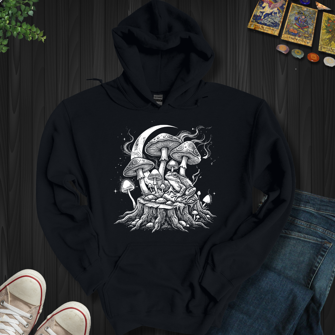 Moonlit Mushroom Grove Hooded Sweatshirt