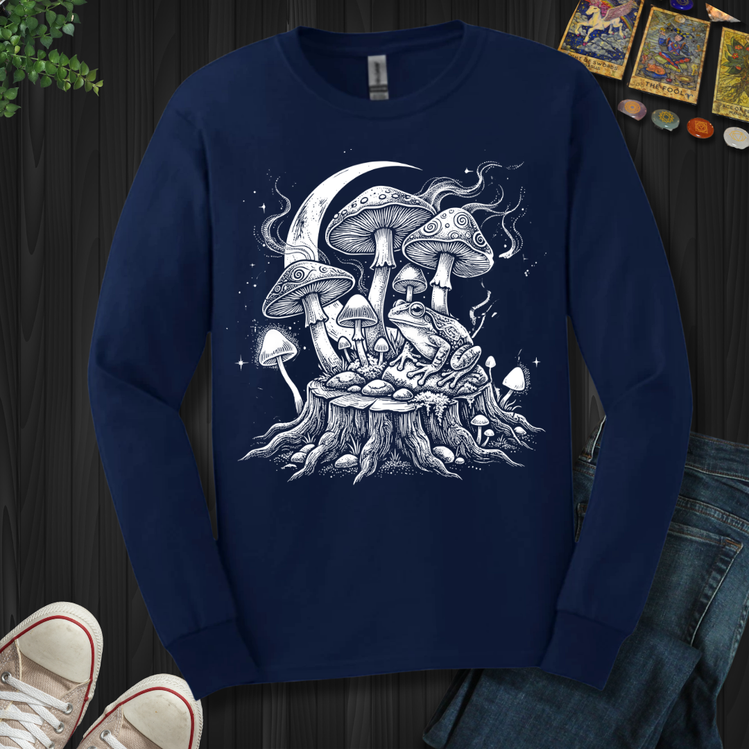 Moonlit Mushroom Grove Long Sleeve Tee