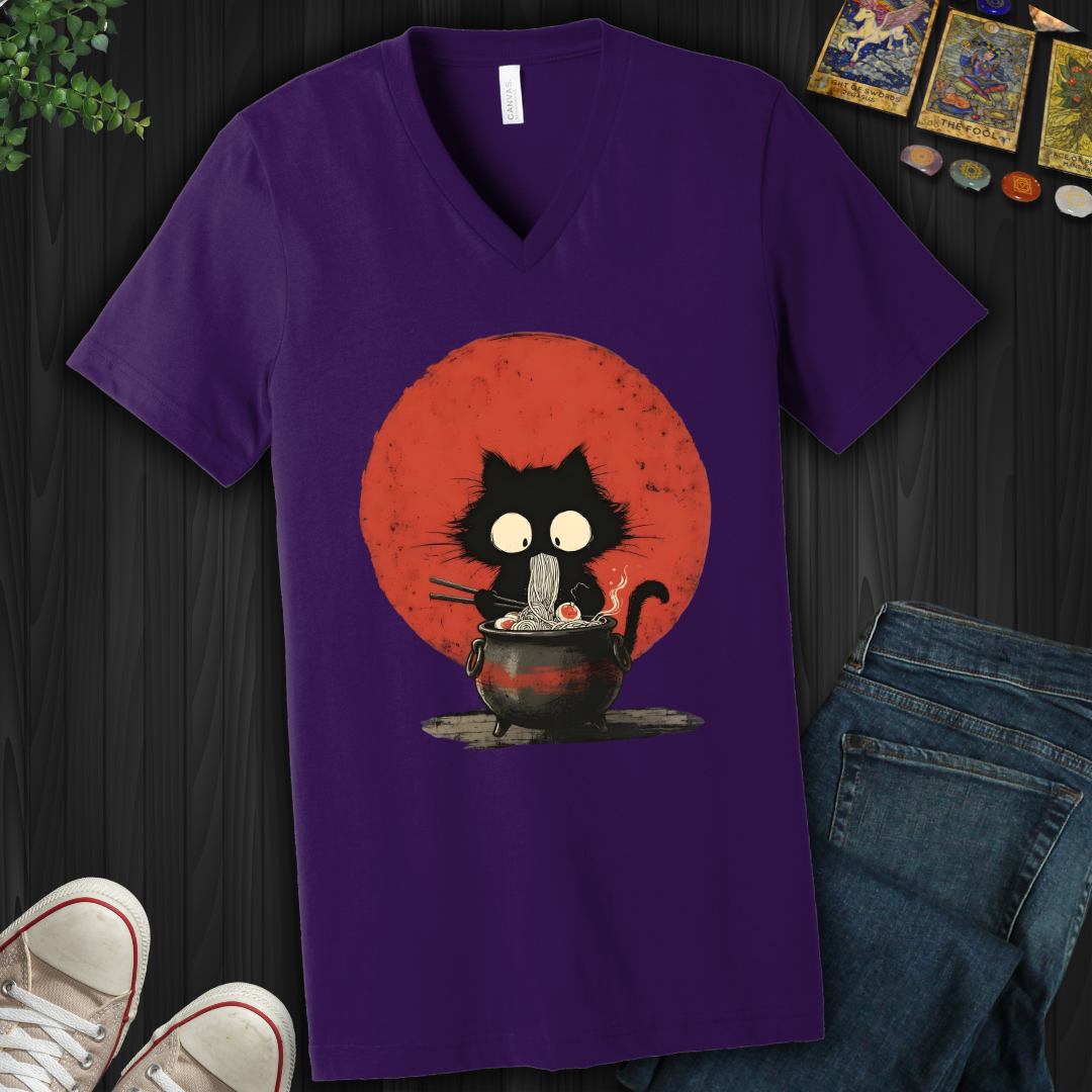 Midnight Noodle Familiar V-Neck Tee