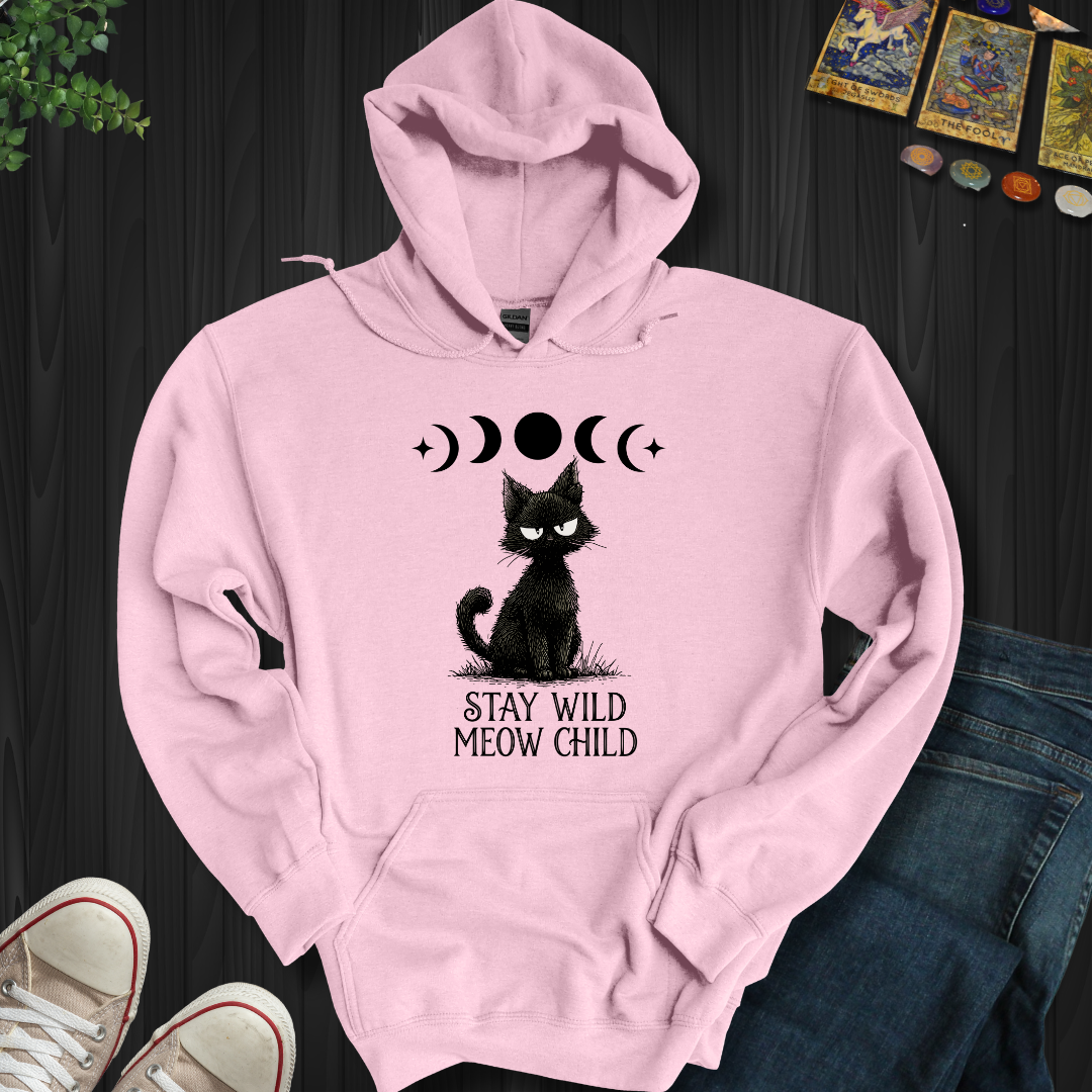 Stay Wild Meow Child Hooded Sweatshirt