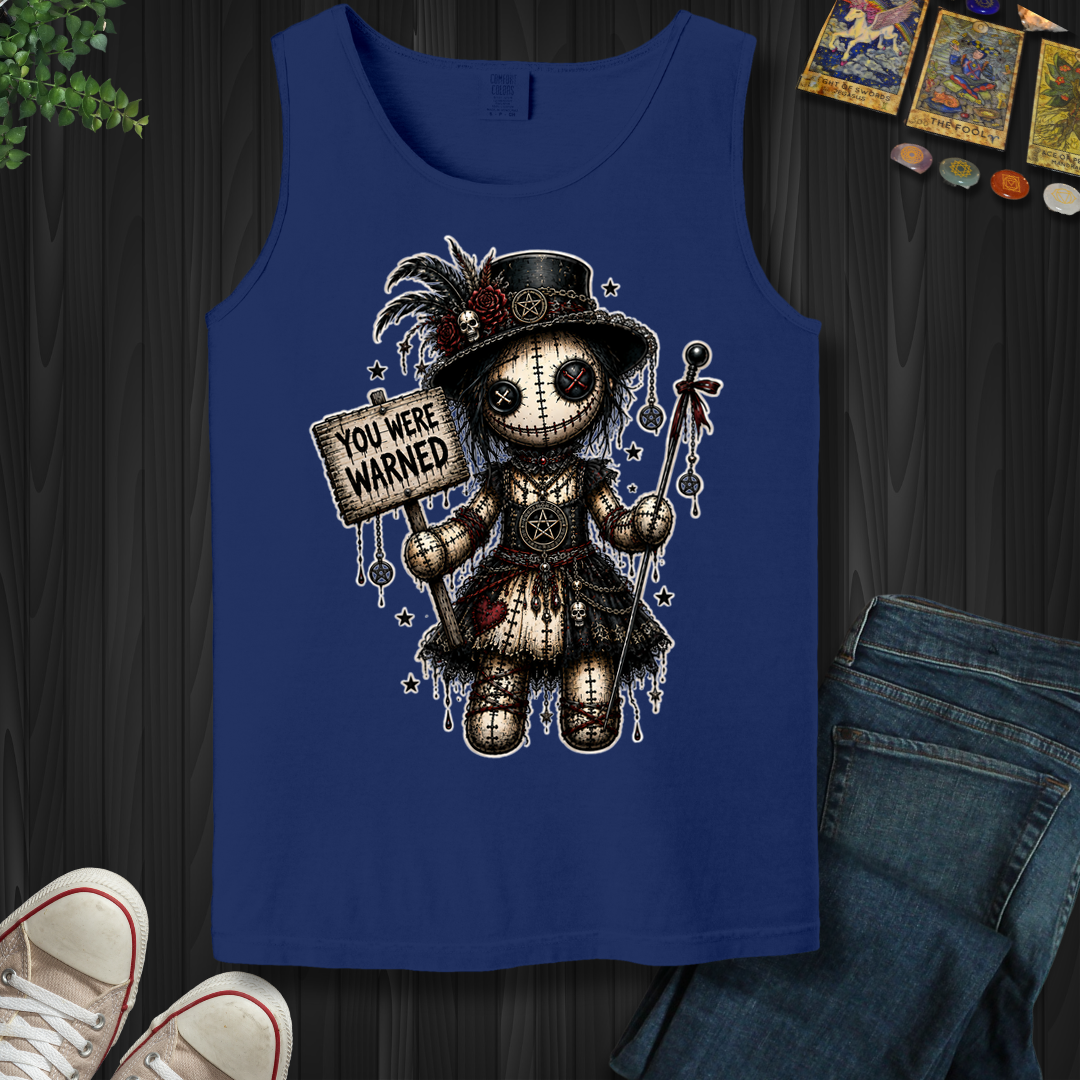 You Were Warned Voodoo Doll- Tank Top