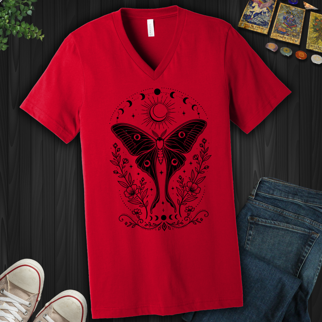 Moonlit Moth- V-Neck