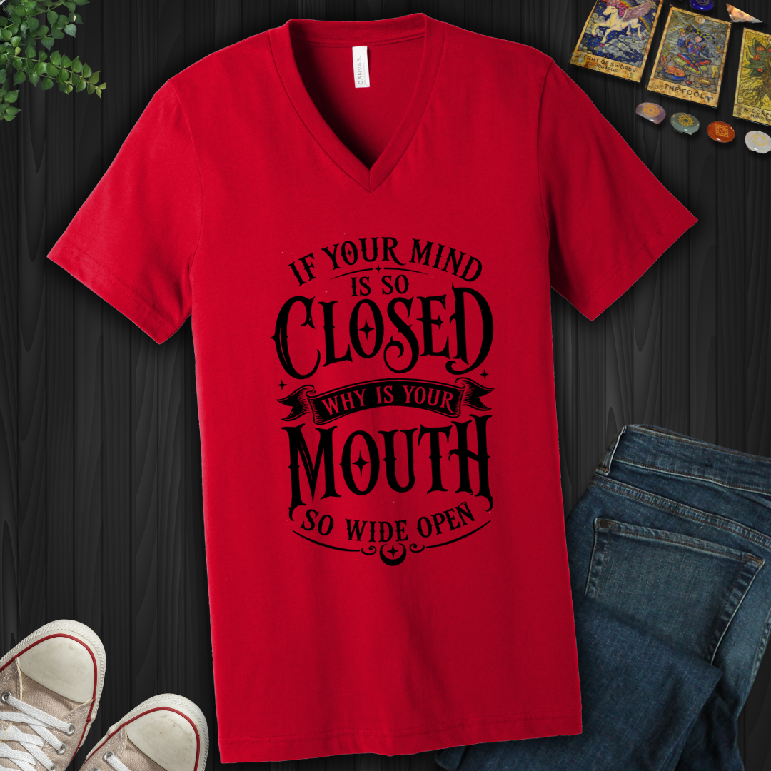 Mind So Closed- V-Neck
