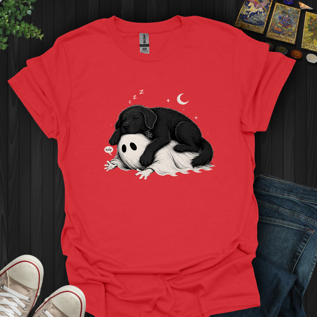 Dog And Ghost- T-Shirt