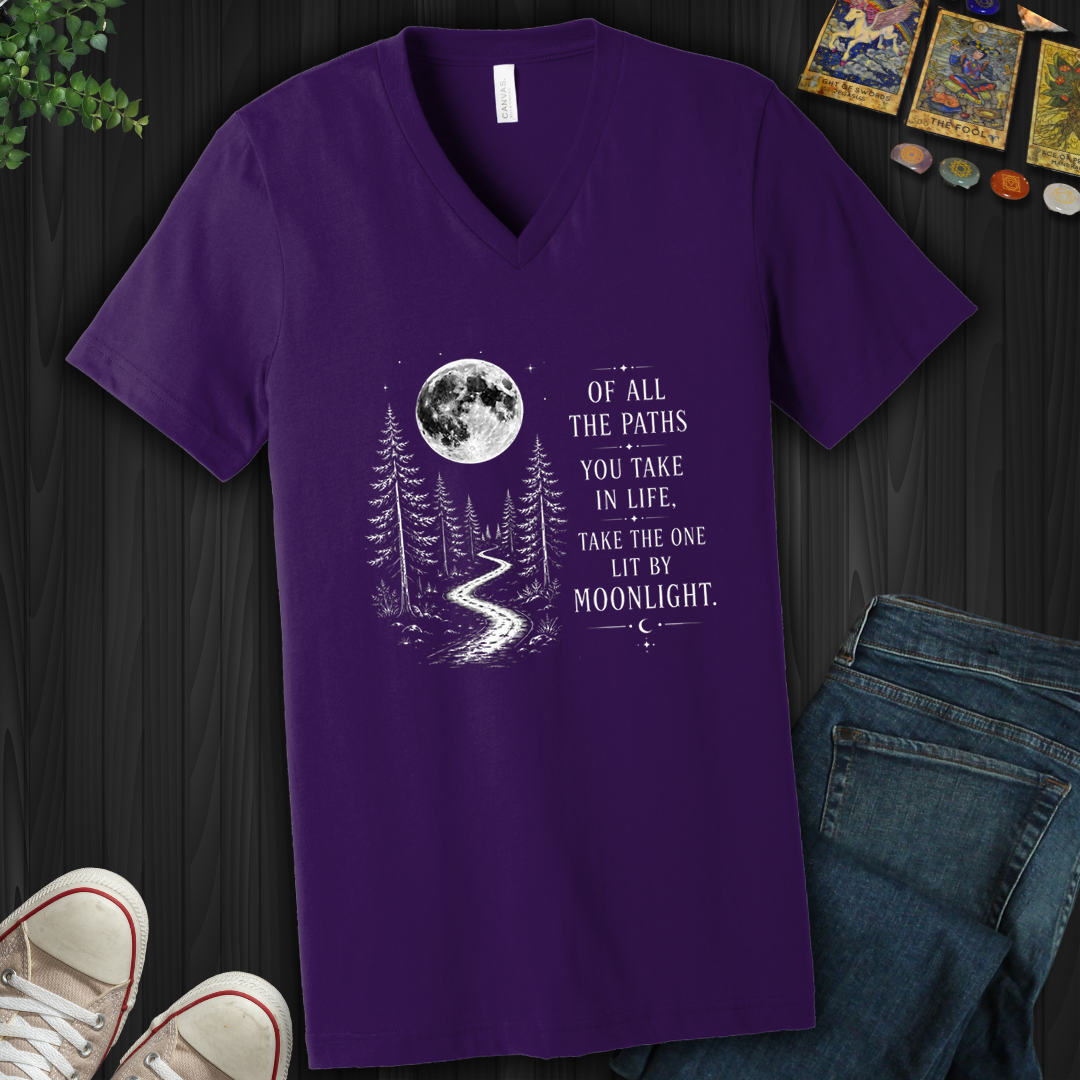 Lit By Moonlight- V-Neck