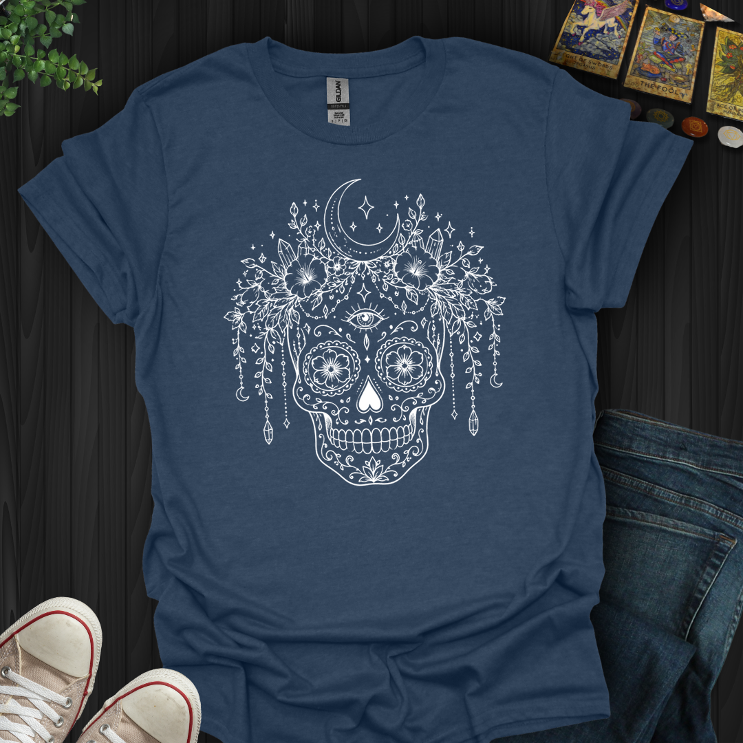 Moon Witch Sugar Skull- T-Shirt