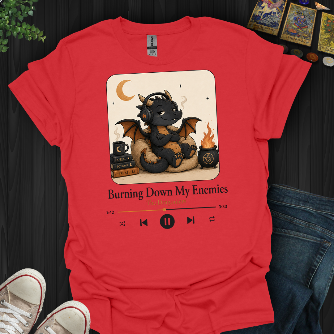 Burning Down My Enemies- T-Shirt
