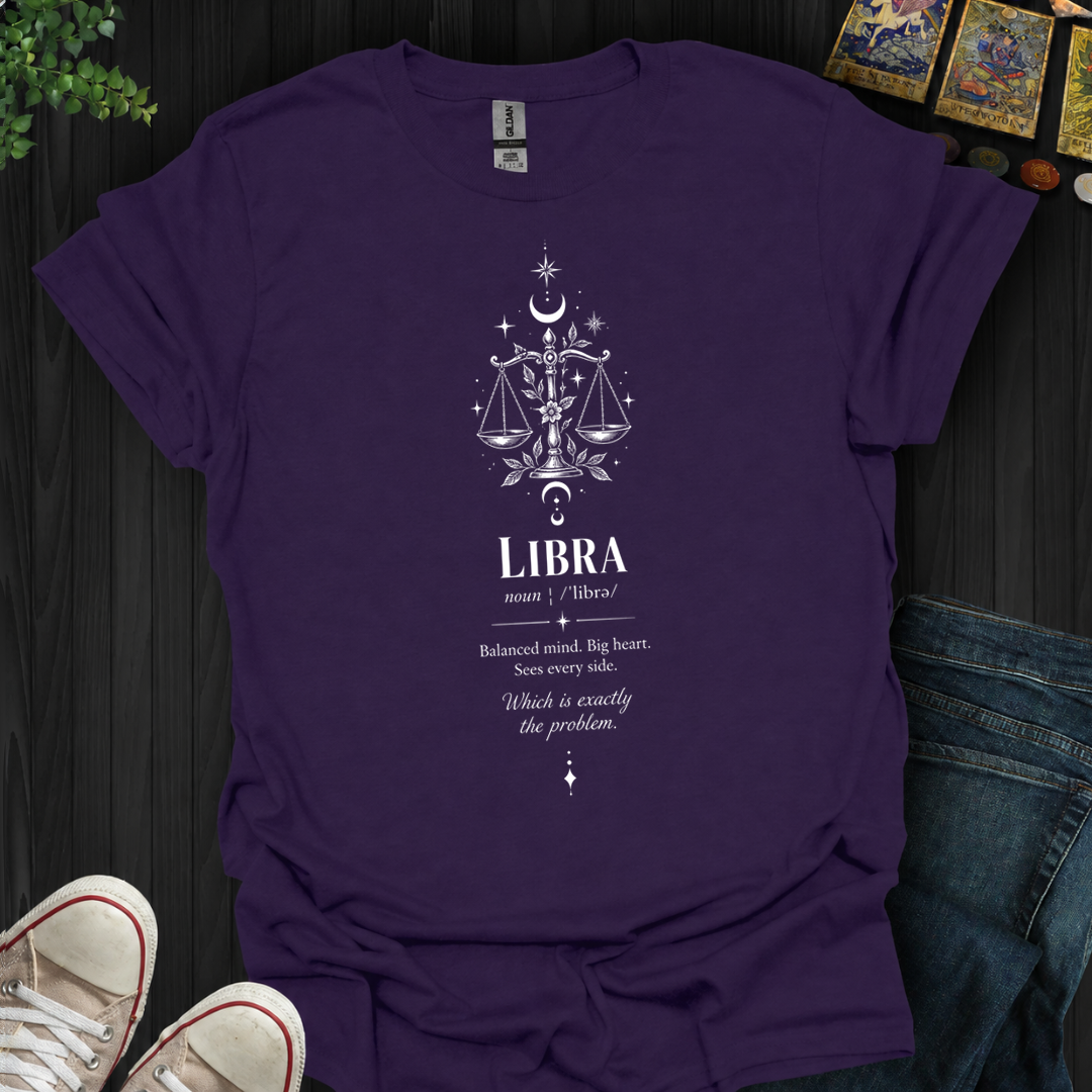 Libra Balanced Mind Big Heart- T-Shirt