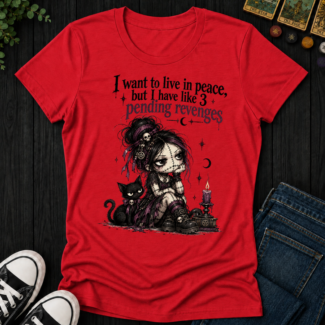 Want To Live In Peace- Women's Fitted Tee