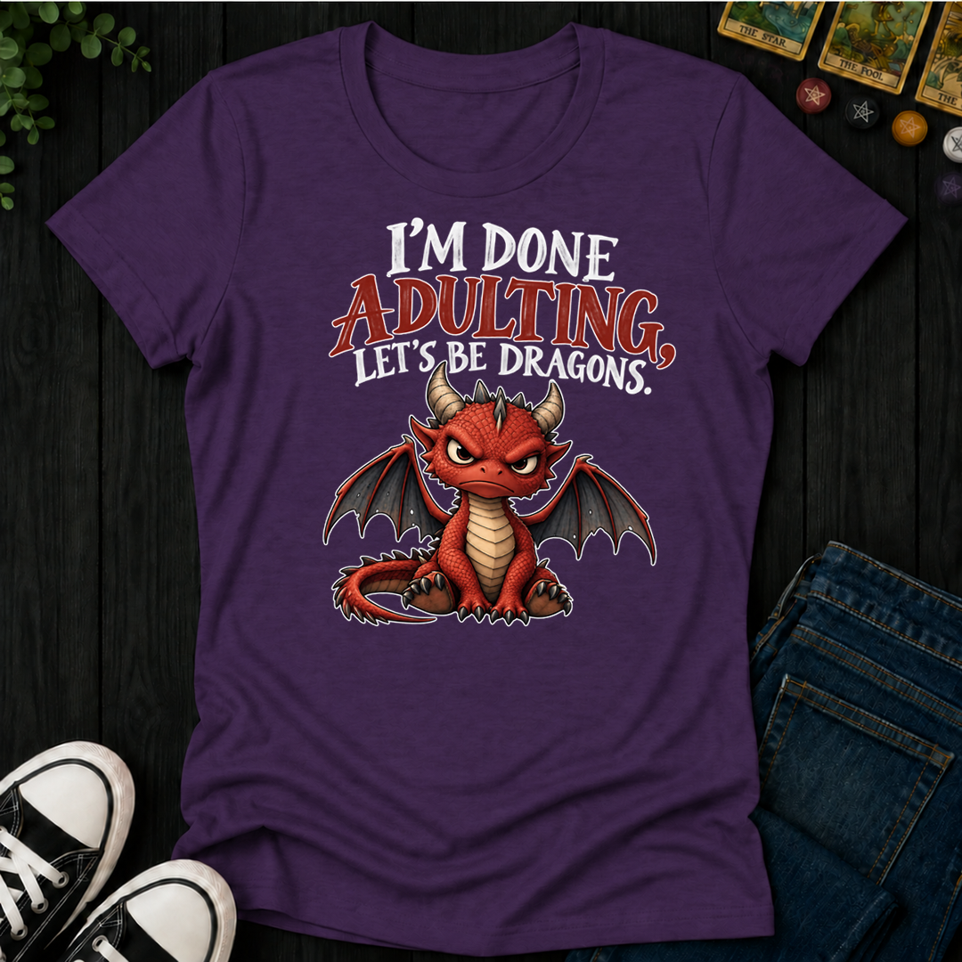 Let's Be Dragons- Women's Fitted Tee