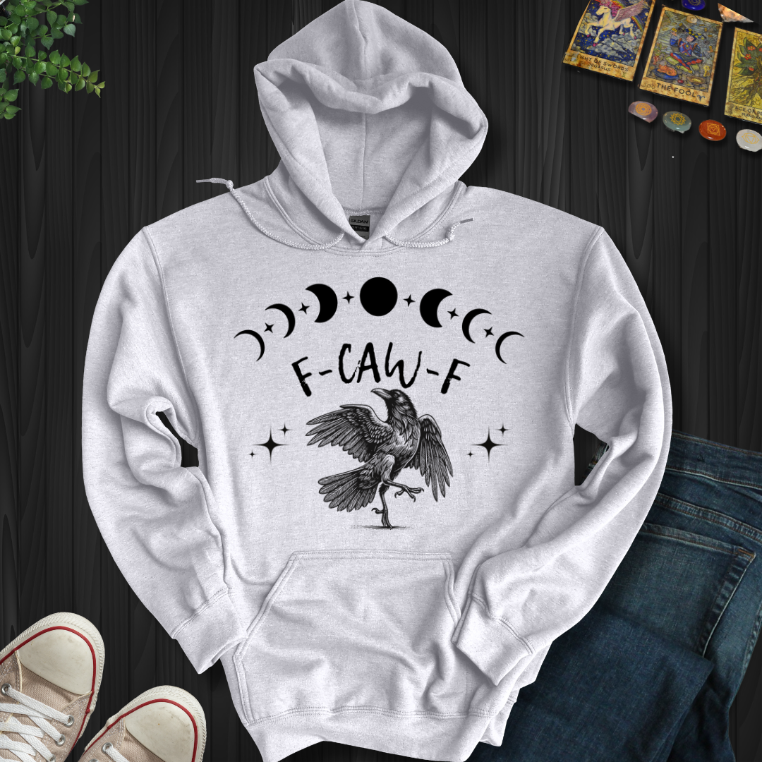 Gothically Yours: Raven in Rebellion Hooded Sweatshirt