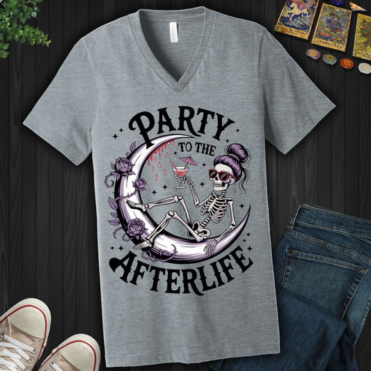 Party to the Afterlife  V-Neck Tee