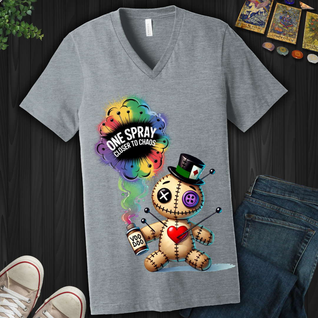 One Spray Closer To Chaos V-Neck Tee