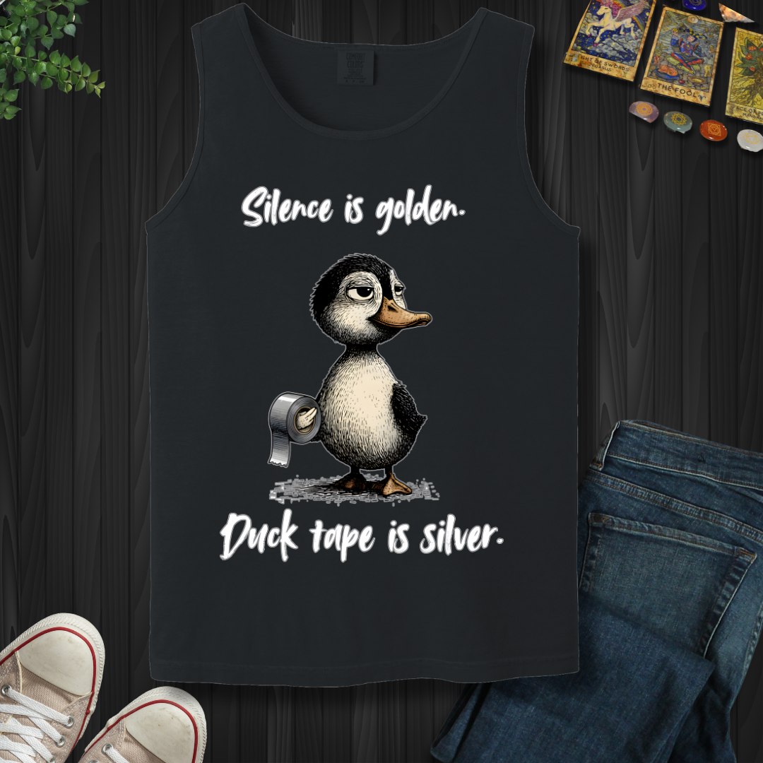 Silence Is Golden Tank Top