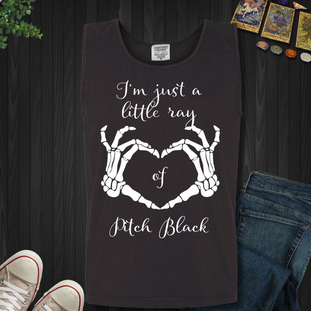 Little Ray Of Pitch Black Tank Top