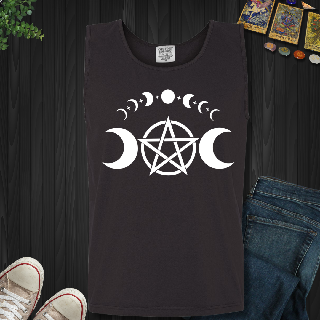 Pentagram Moon Phases Tank Top