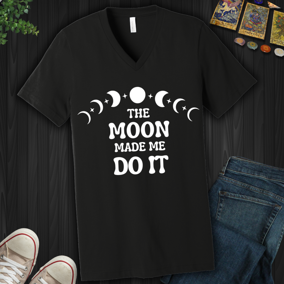 The Moon Made Me V-Neck Tee