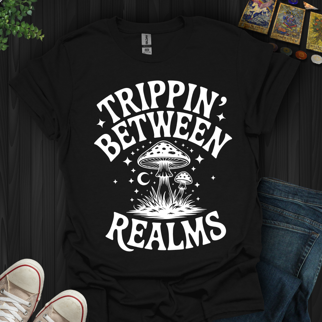 Guided by Mushrooms, Powered by Chaos T-Shirt