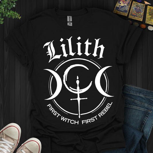 Lilith – First Witch, First Rebel T-Shirt