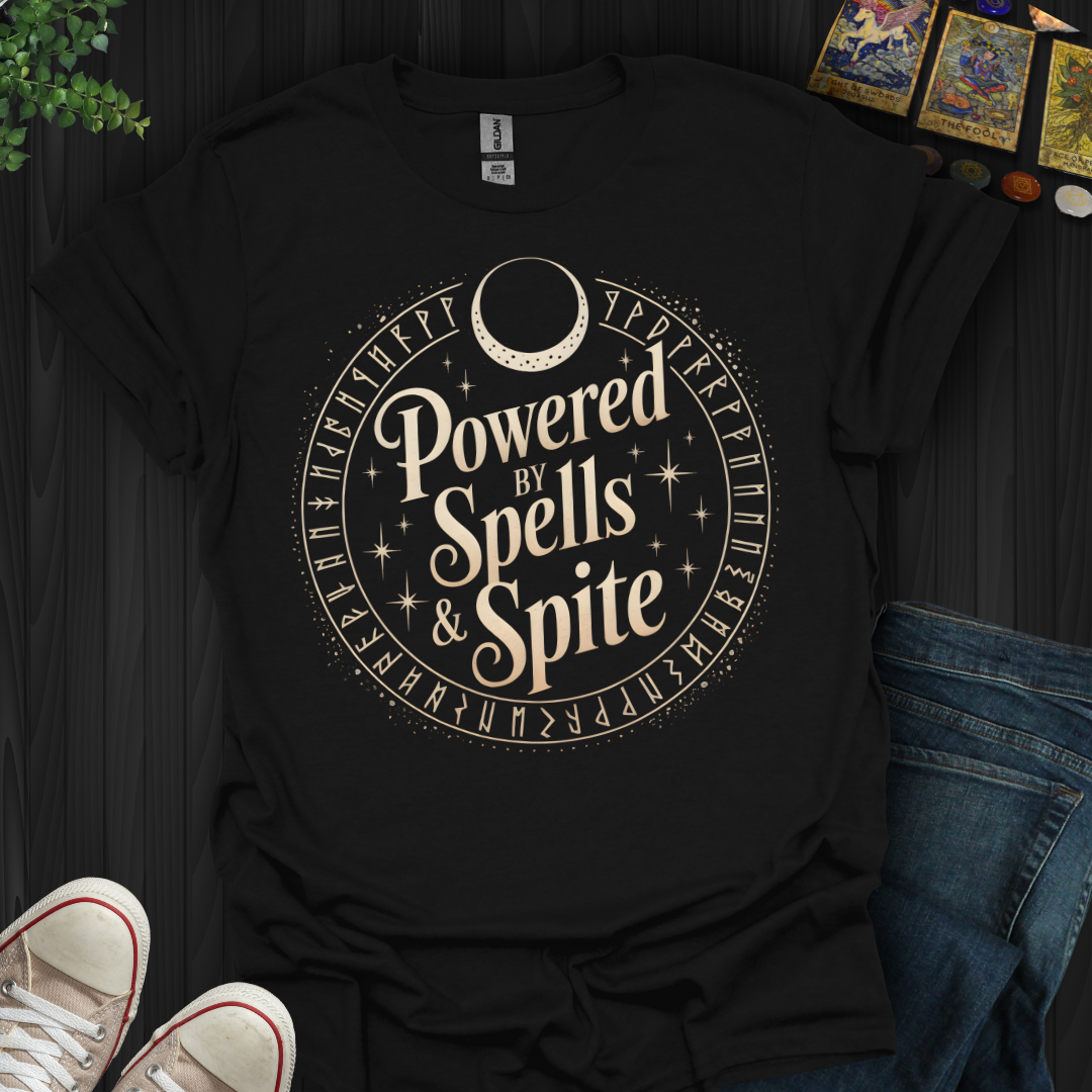 Powered By Spells And Spite T-Shirt