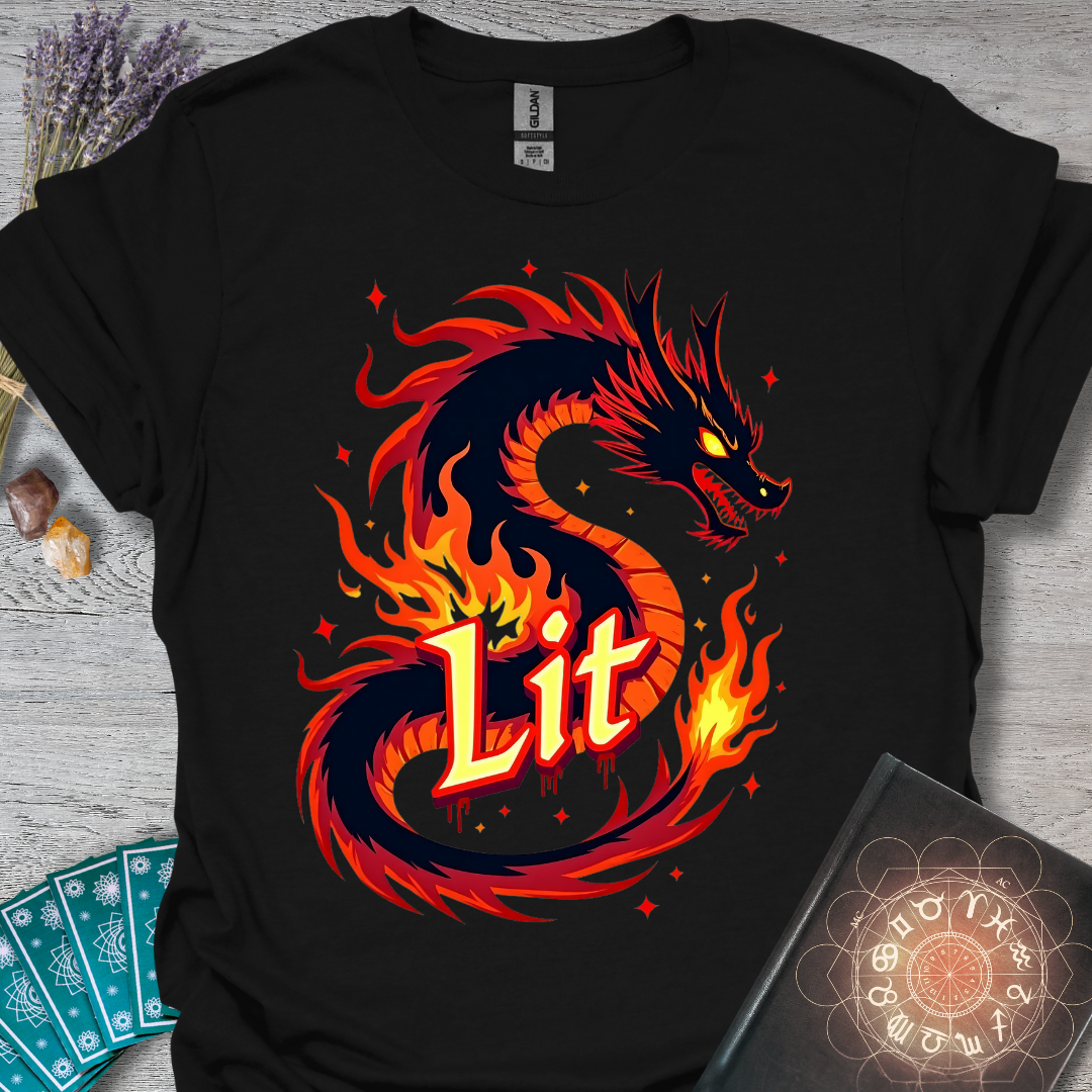 Lit Fire Dragon T-Shirt