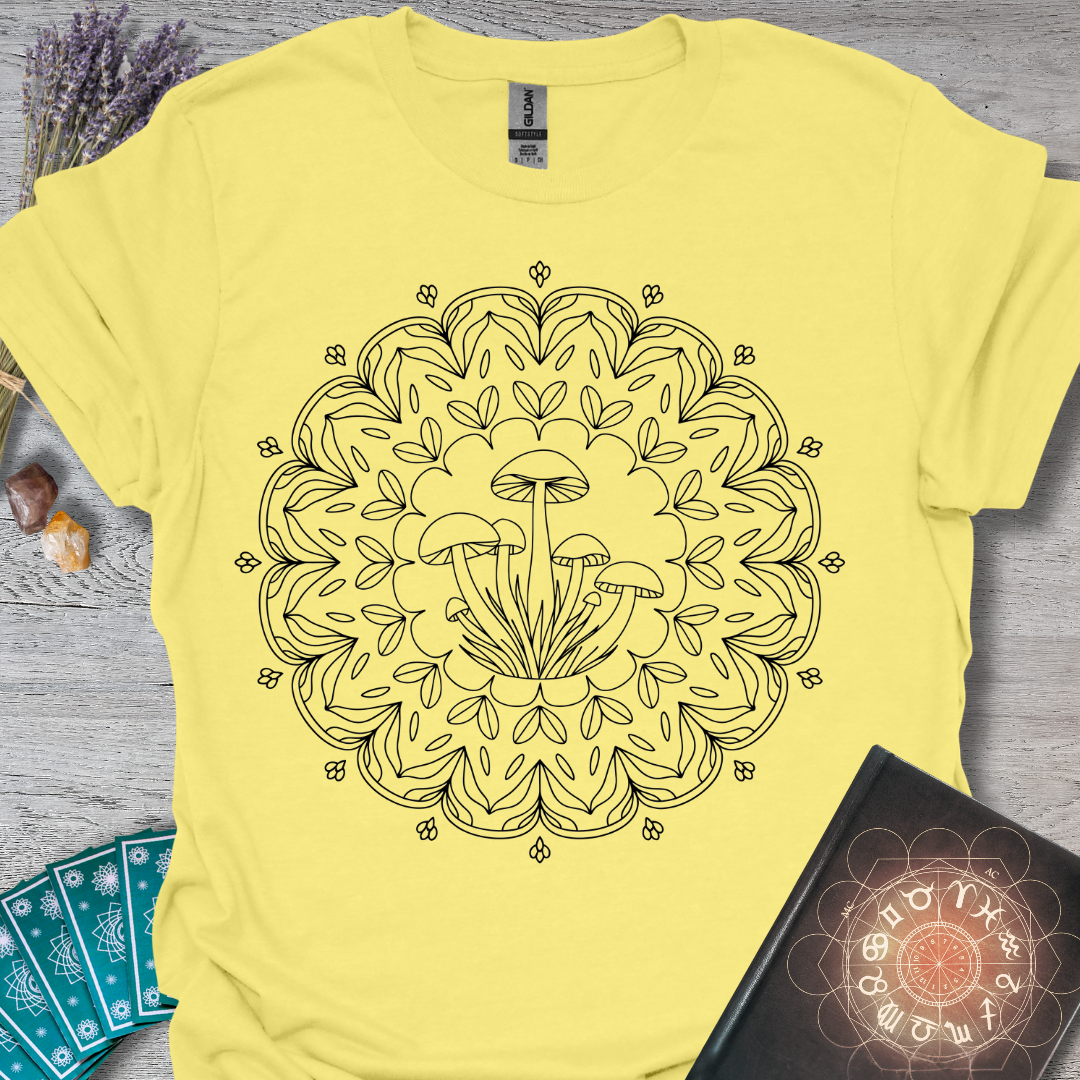 Mystic Mushroom Mandala T-Shirt