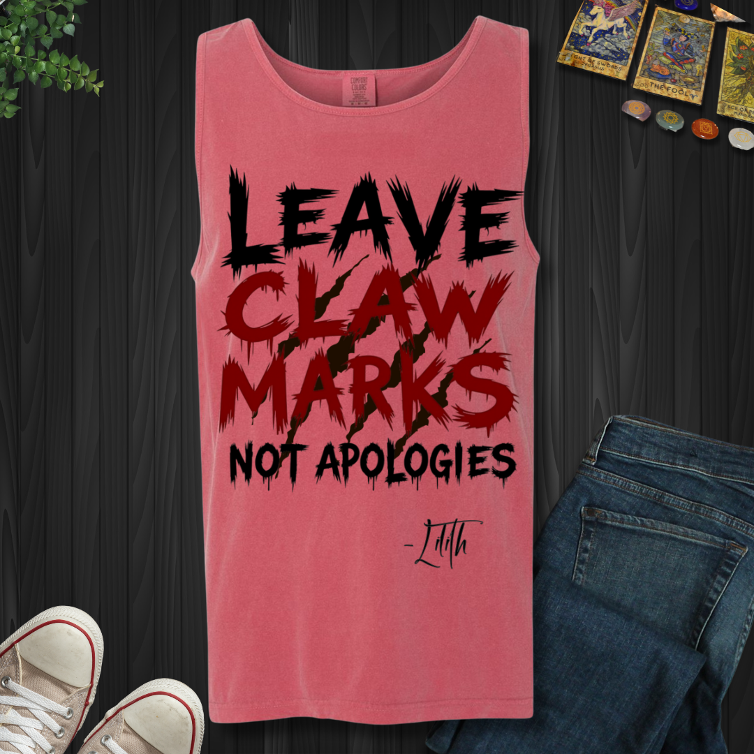 Claw Marks, Not Apologies Tank Top