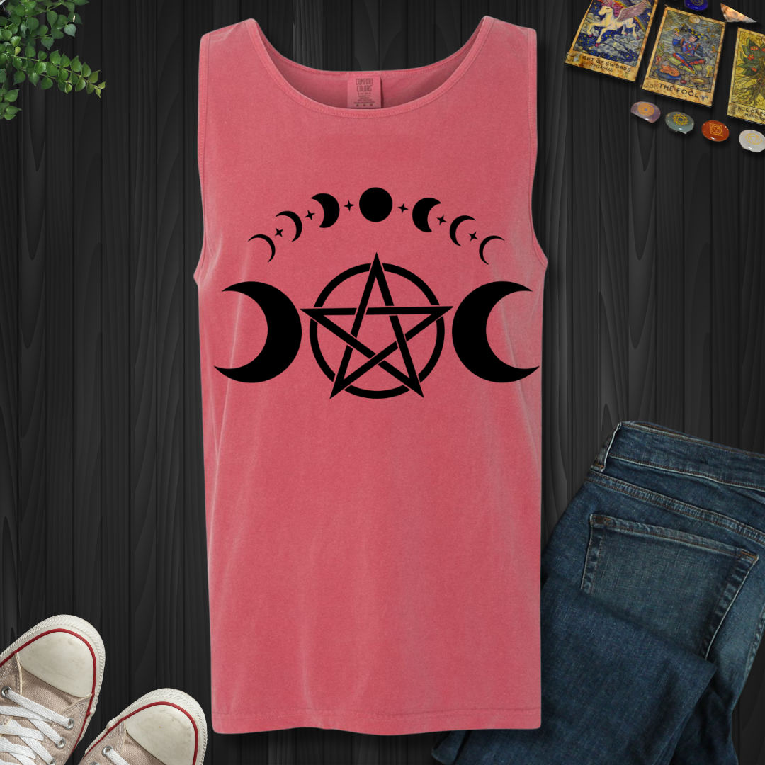 Pentagram Moon Phases Tank Top