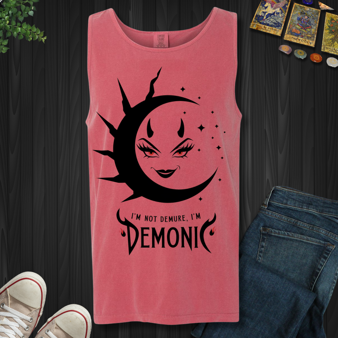 Not Demure, Demonic Tank Top