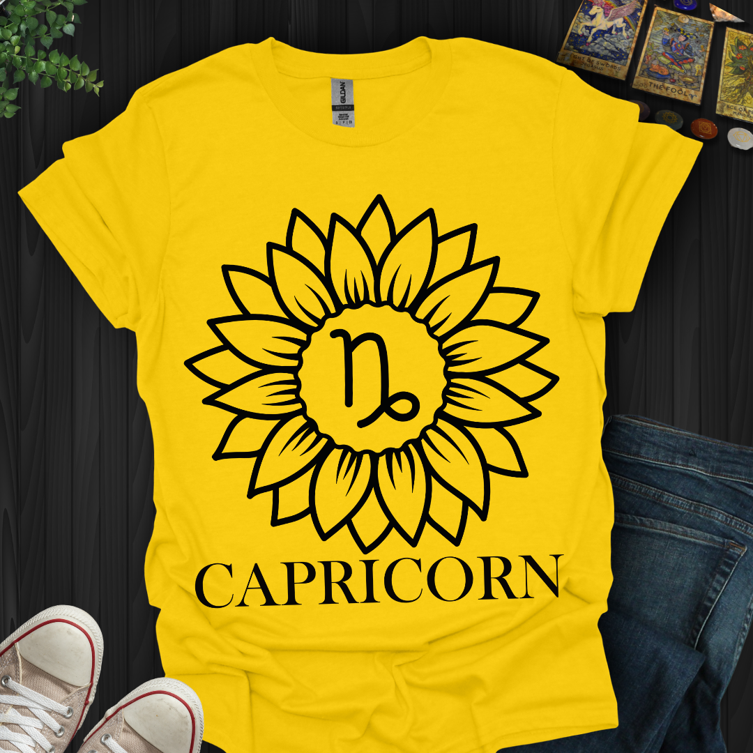 Capricorn Sunflower T-Shirt