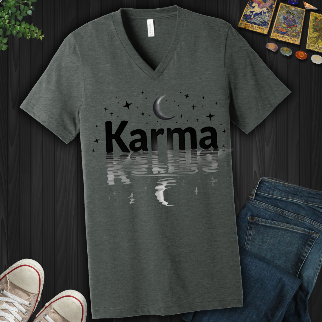 Reflective Karma V-Neck Tee