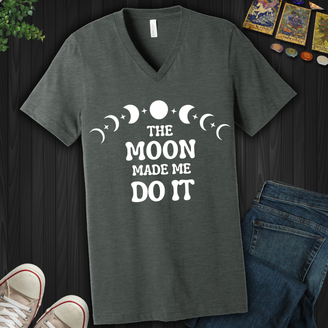 The Moon Made Me V-Neck Tee