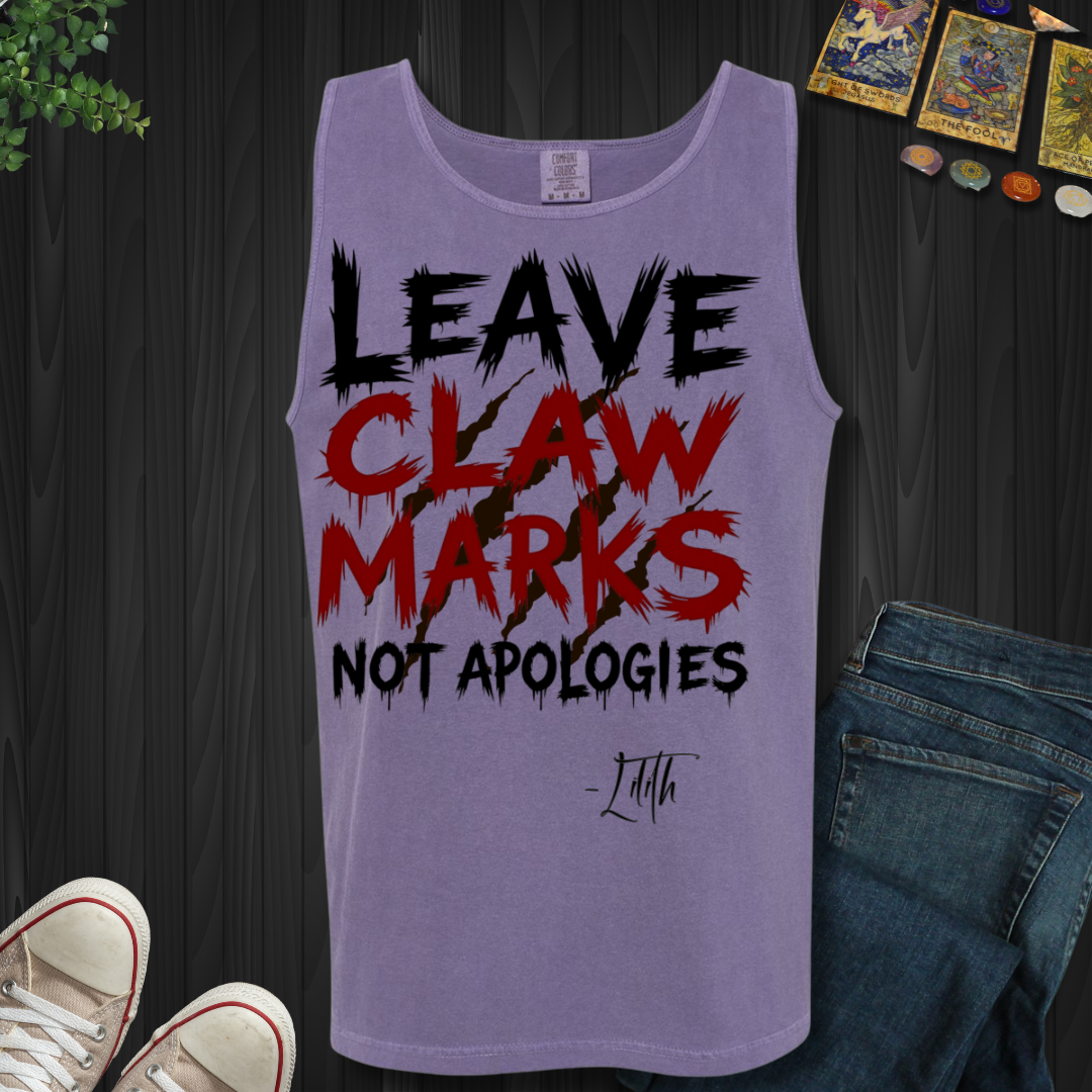 Claw Marks, Not Apologies Tank Top
