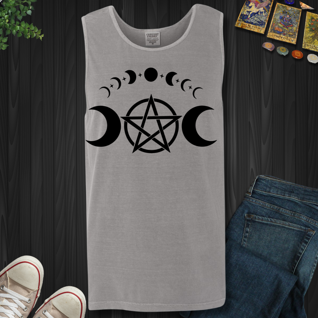 Pentagram Moon Phases Tank Top