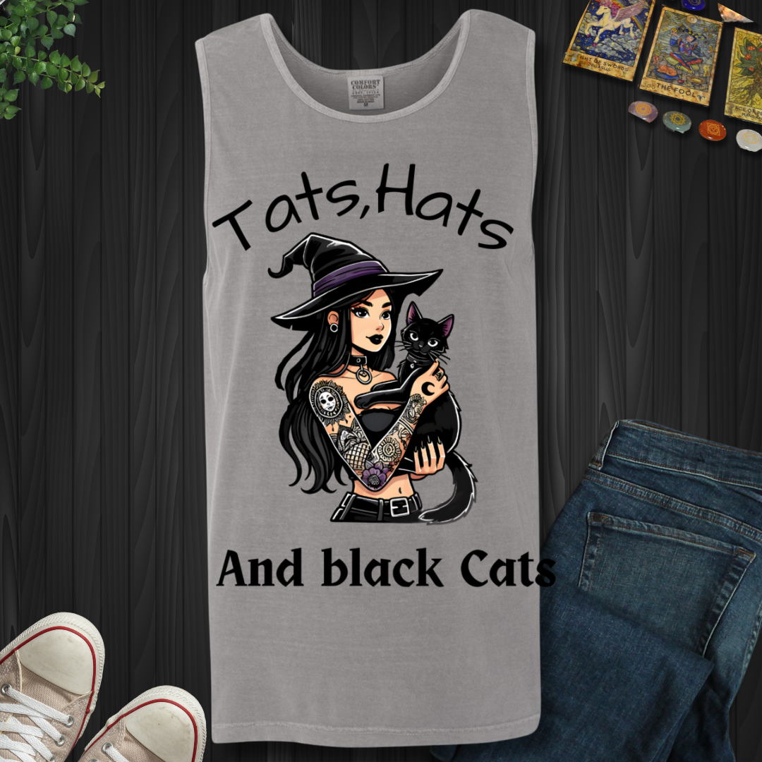 Tats, Hats, and Black Cats Tank Top