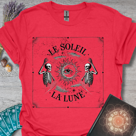Vintage Retro Le Soleil & La Lune T-Shirt