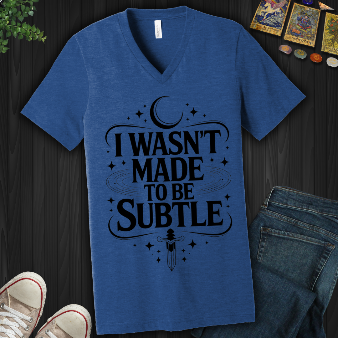 Not Subtle V-Neck Tee