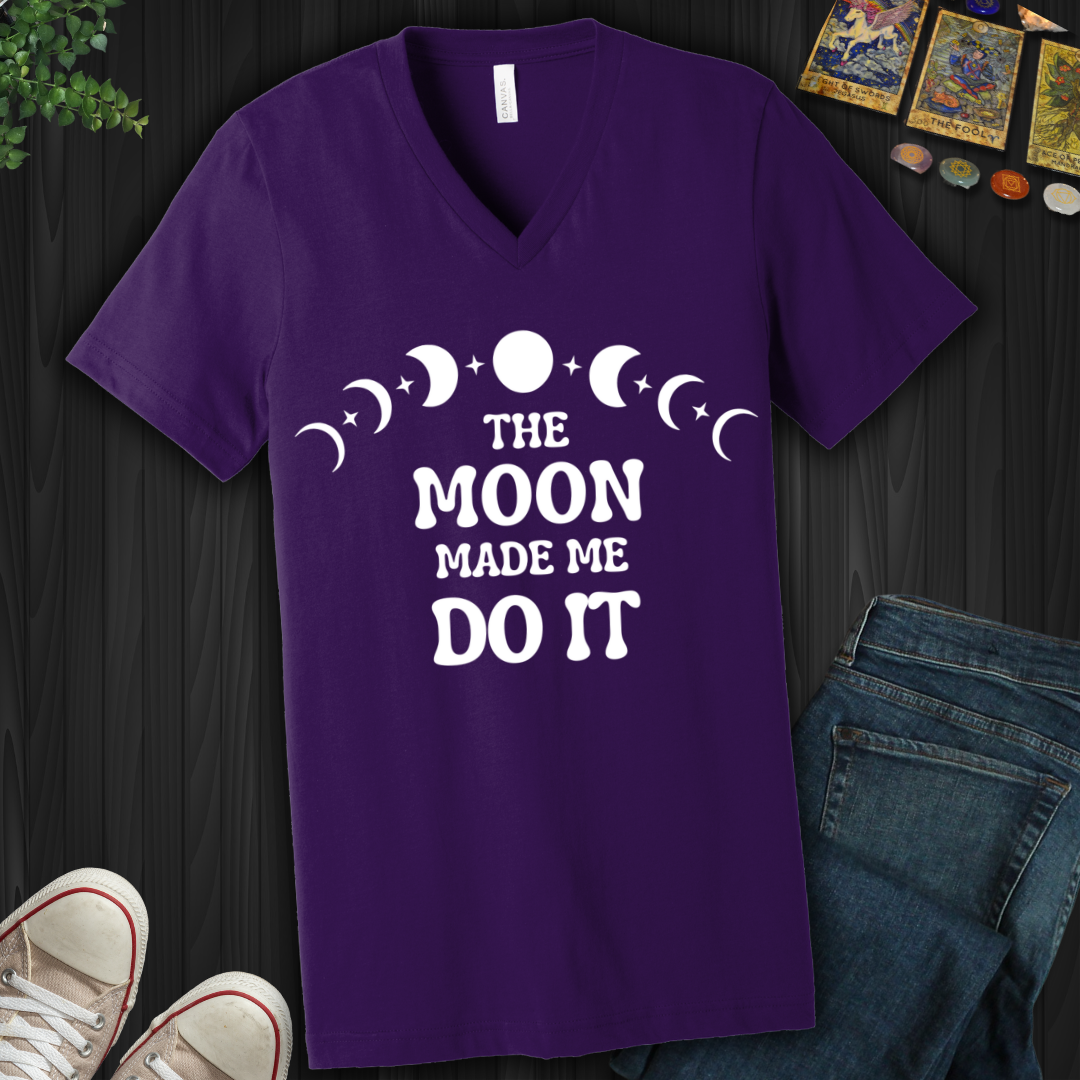 The Moon Made Me V-Neck Tee