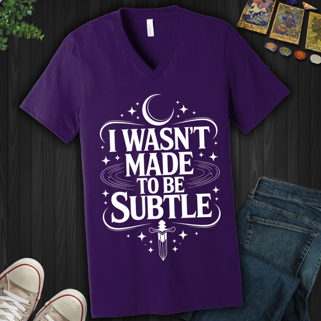 Not Subtle V-Neck Tee