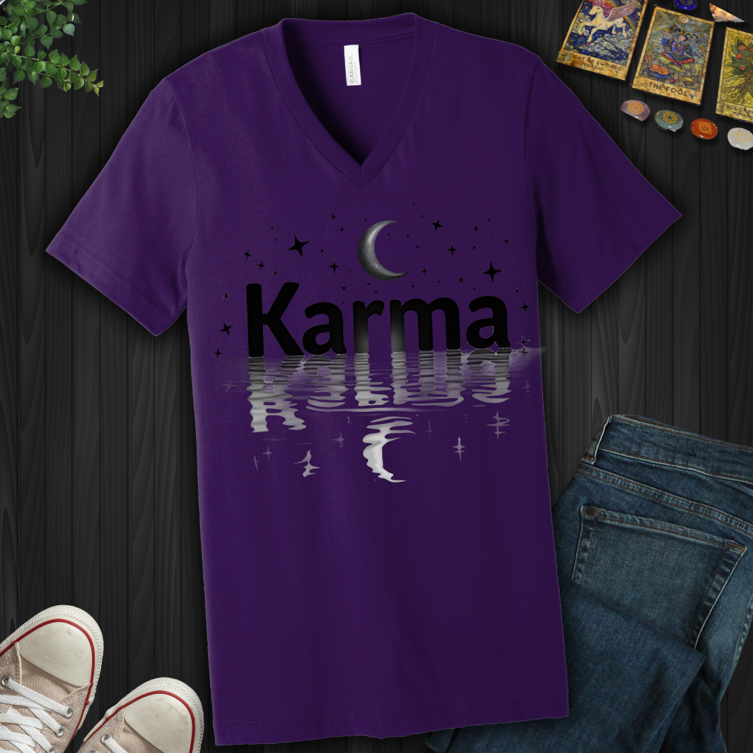 Reflective Karma V-Neck Tee