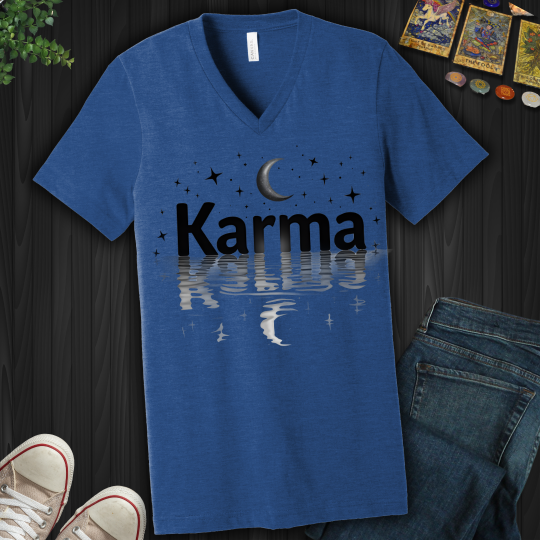 Reflective Karma V-Neck Tee