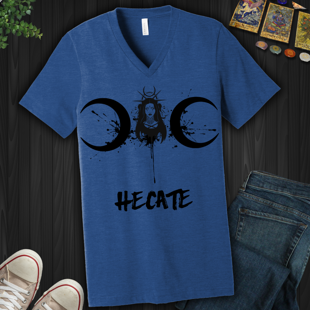 Hecate Triple Goddess V-Neck Tee