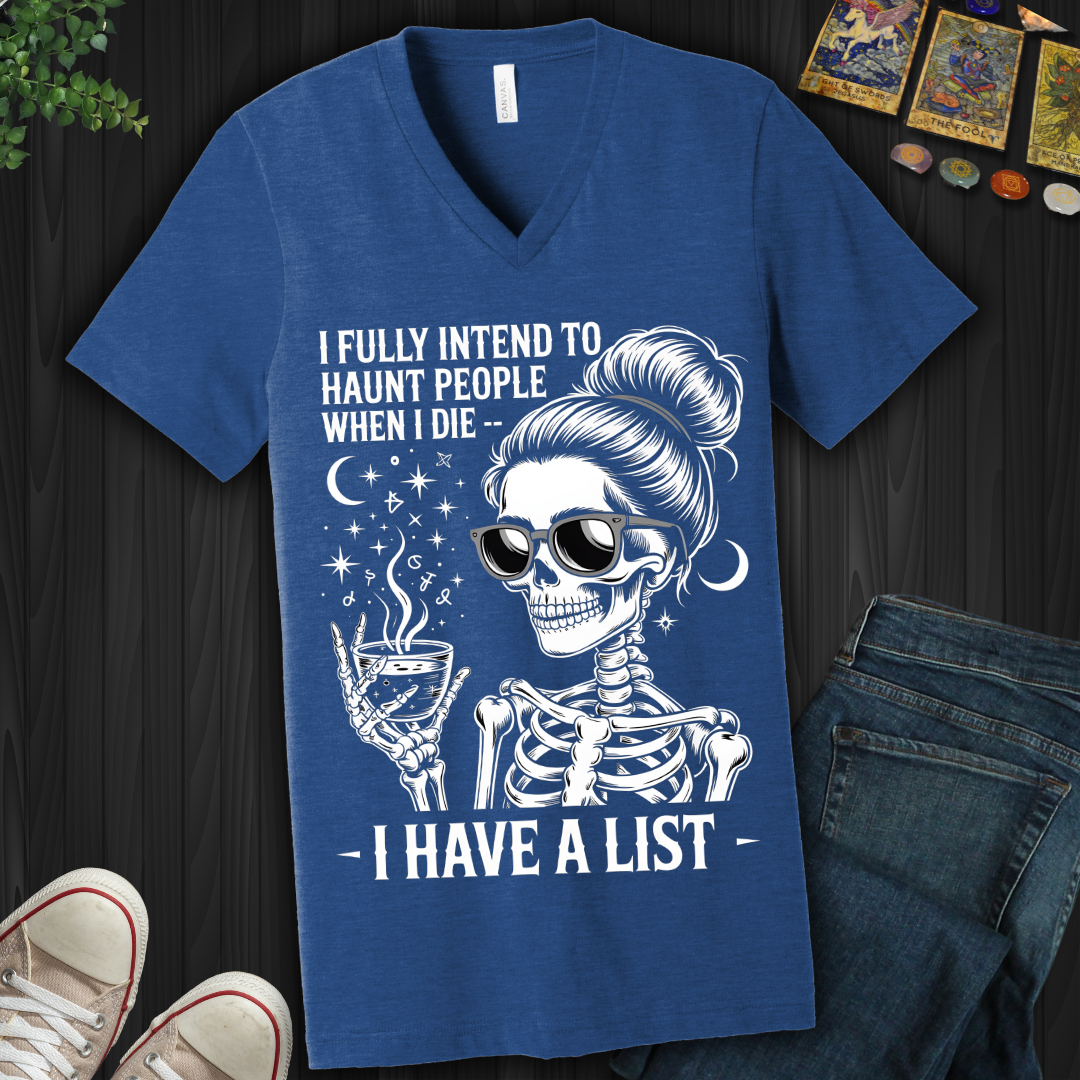 I Have A List  V-Neck Tee