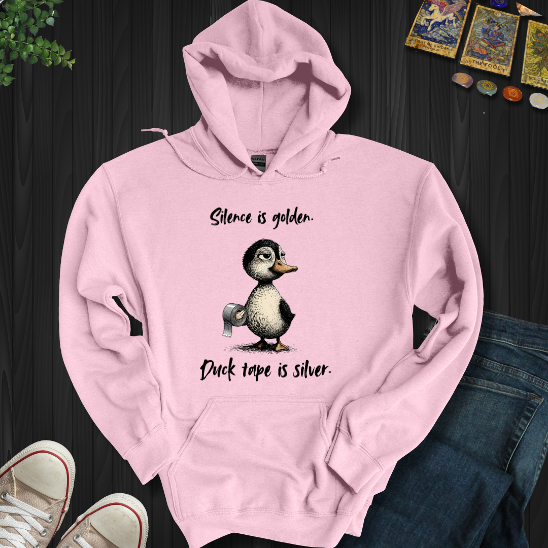 Silence Is Golden Hooded Sweatshirt