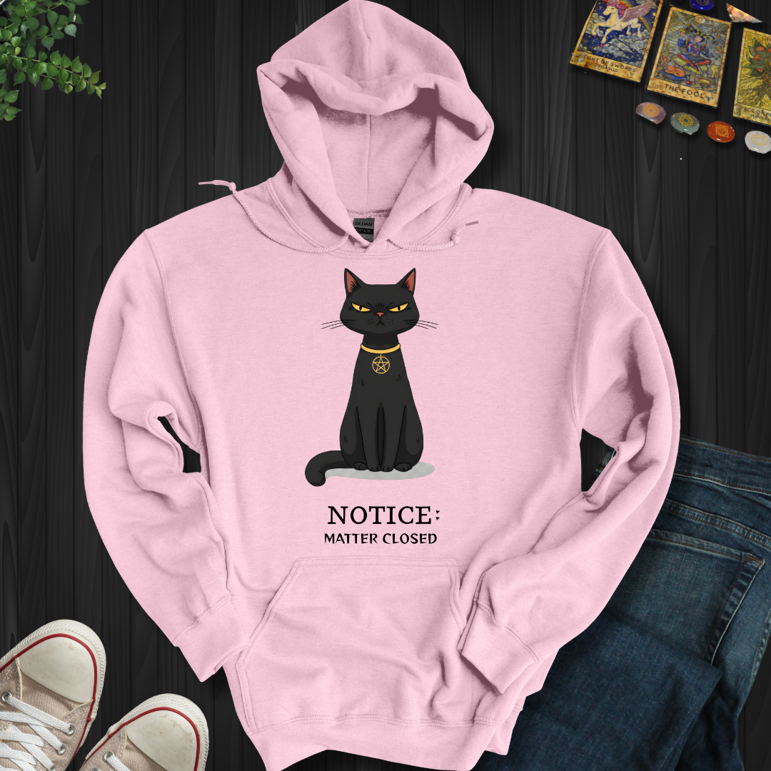 Notice: Matter Closed Hooded Sweatshirt