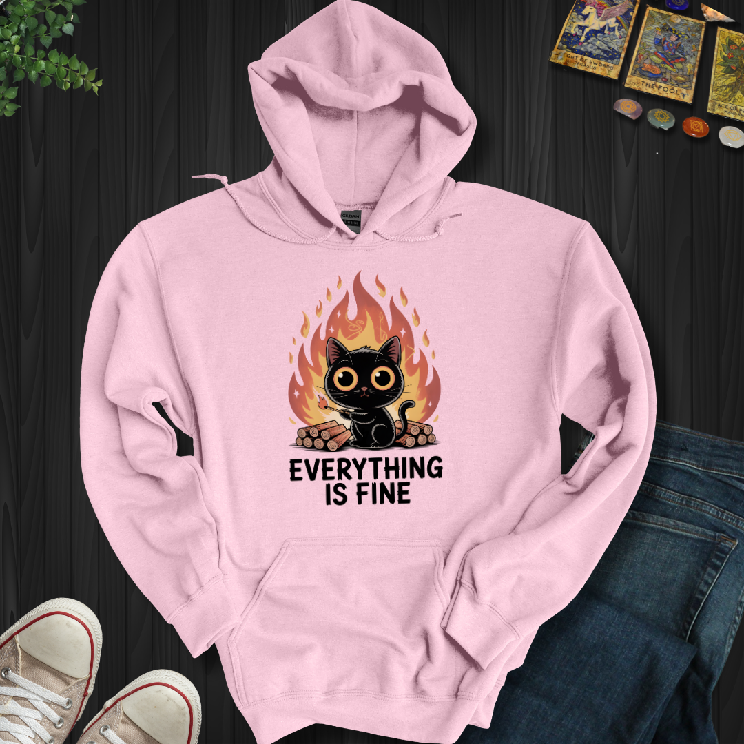 Everything Is Fine Hooded Sweatshirt