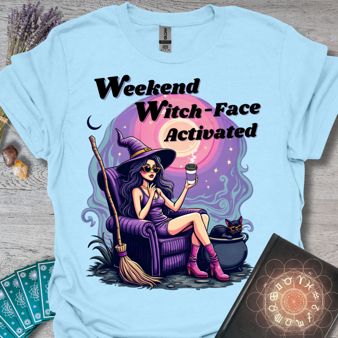 Weekend Witch-Face T-Shirt