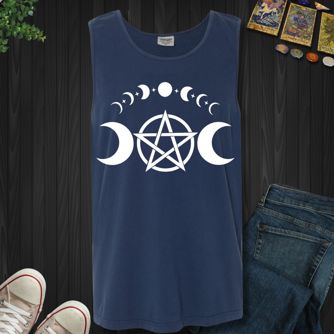 Pentagram Moon Phases Tank Top