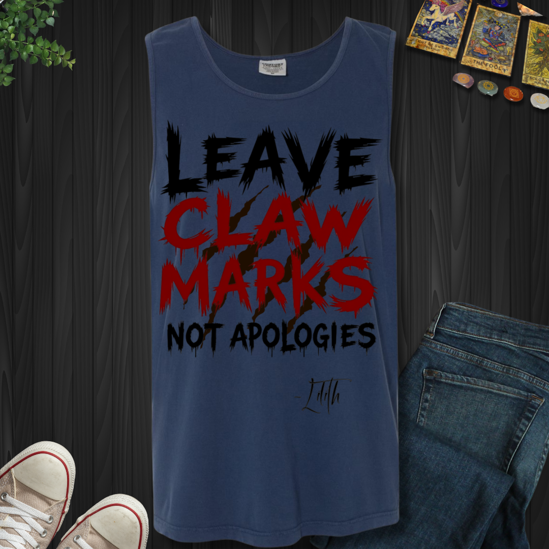 Claw Marks, Not Apologies Tank Top